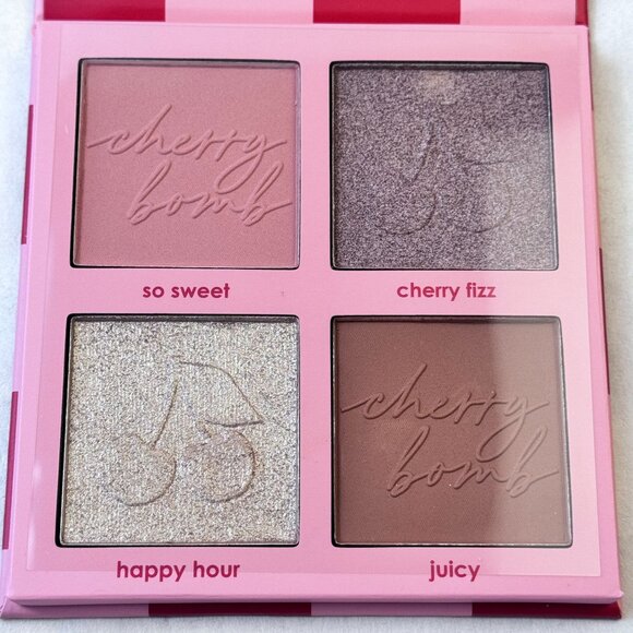 Ciaté London Cherry Bomb Blush and Highlighter Palette 4 Shades 16g 0.56 oz NEW - Picture 3 of 5